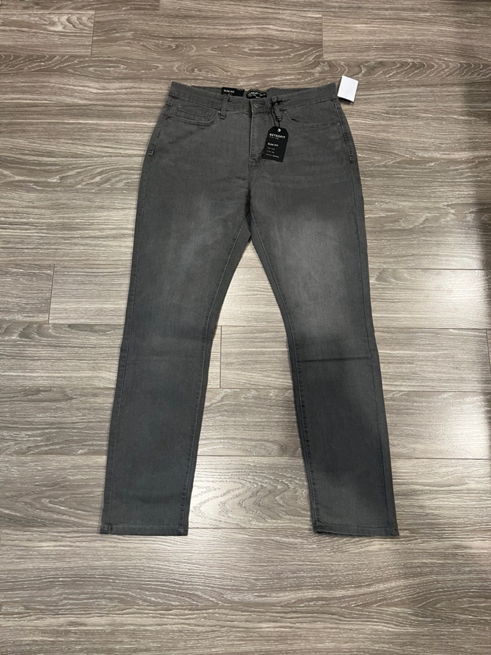 Retrofit Gray Slim Fit Jeans